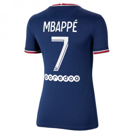 Billiga Fotbollströjor Paris Saint-Germain Kylian Mbappe 7 Dam Hemma tröja 2021/22 Kortärmad